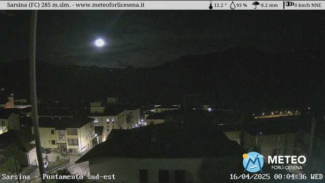 time-lapse frame, Sarsina webcam