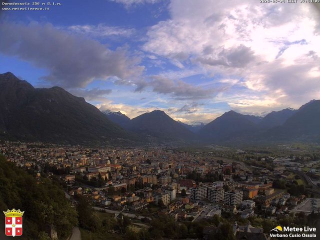 time-lapse frame, Domodossola webcam