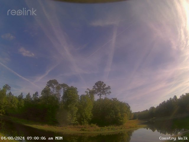 time-lapse frame, Country Walk Lake webcam