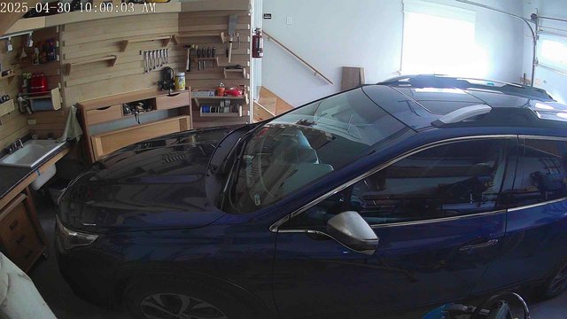 time-lapse frame, GarageCam webcam
