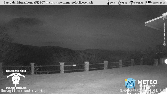 time-lapse frame, Passo del Muraglione webcam