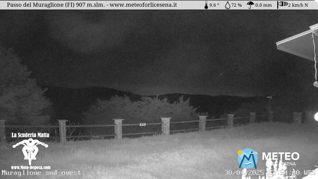 time-lapse frame, Passo del Muraglione webcam