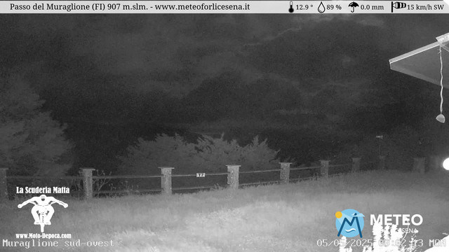time-lapse frame, Passo del Muraglione webcam