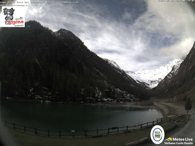 time-lapse frame, Macugnaga Lago delle Fate webcam