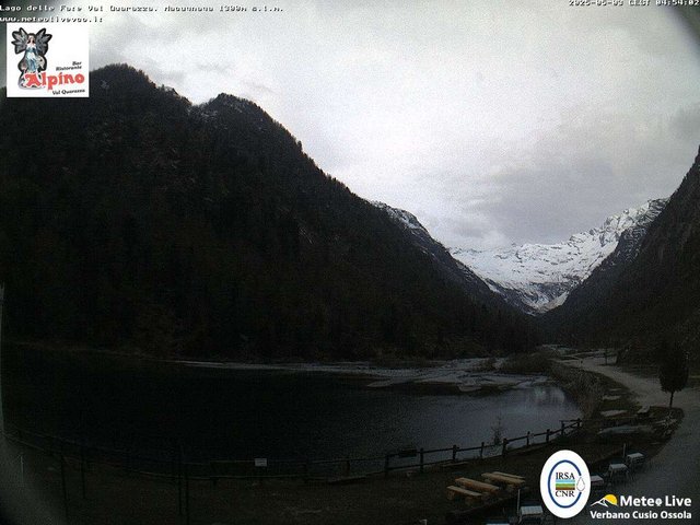 time-lapse frame, Macugnaga Lago delle Fate webcam