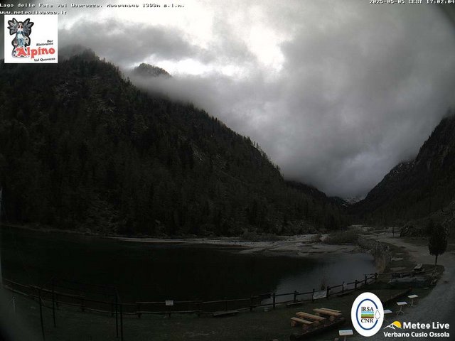 time-lapse frame, Macugnaga Lago delle Fate webcam