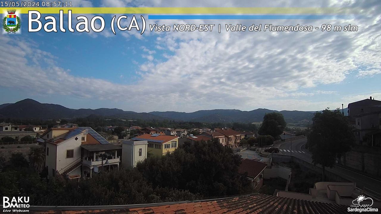 time-lapse frame, Ballao webcam