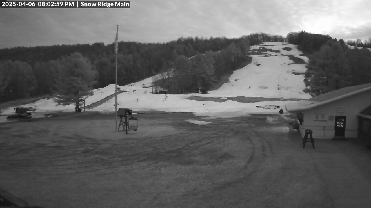 time-lapse frame, Snow Ridge Ski Hill webcam