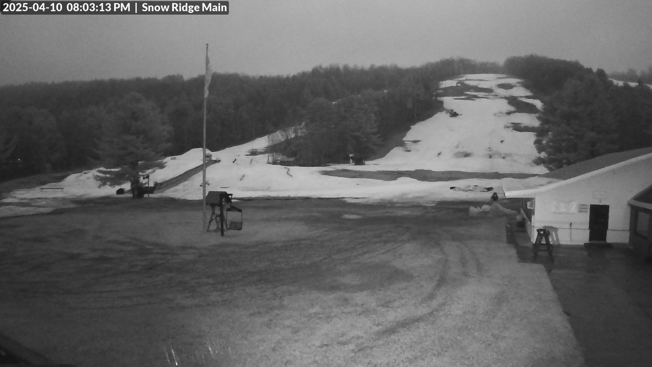 time-lapse frame, Snow Ridge Ski Hill webcam