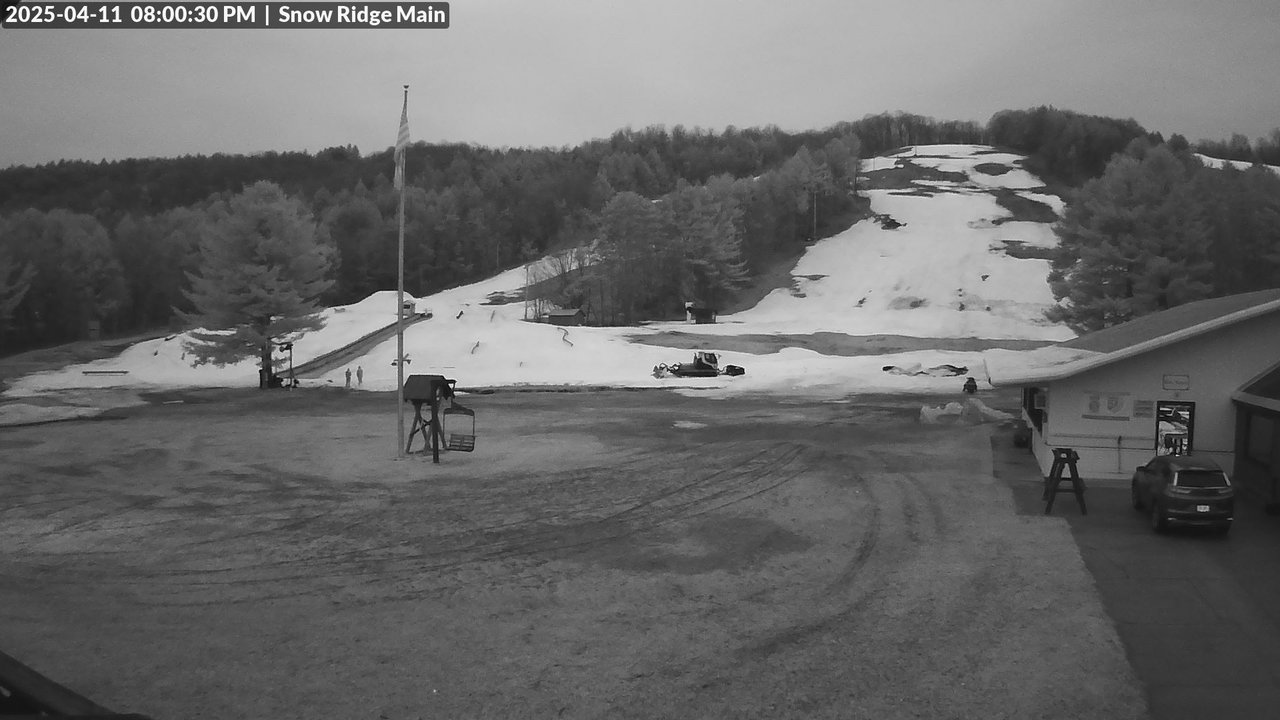 time-lapse frame, Snow Ridge Ski Hill webcam