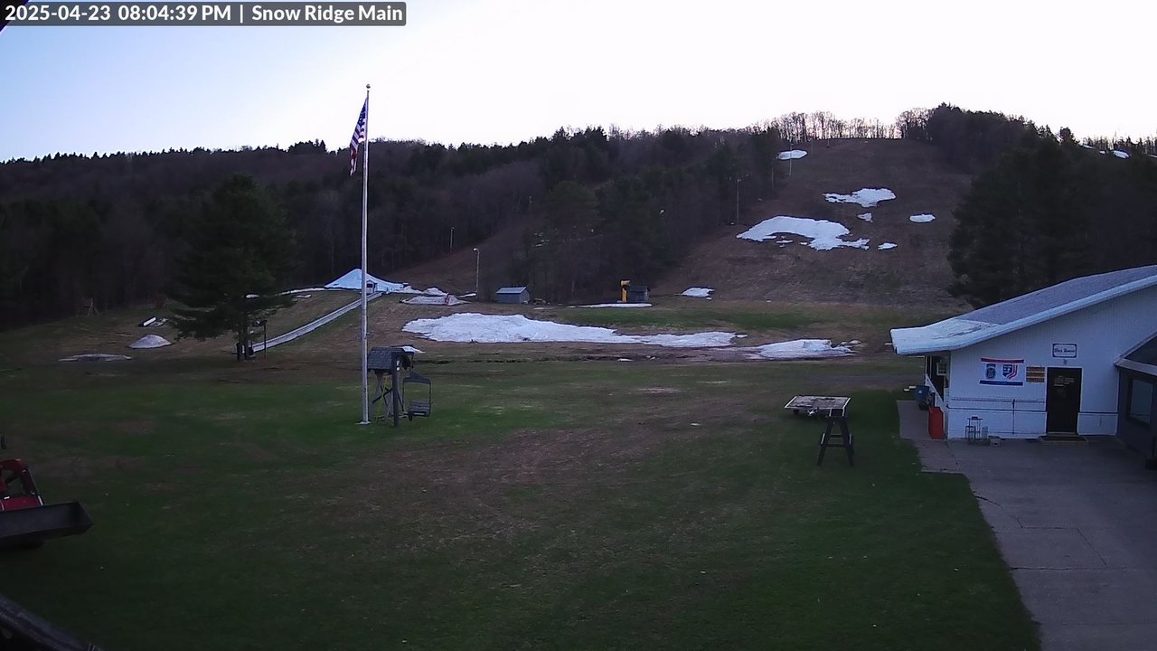 time-lapse frame, Snow Ridge Ski Hill webcam