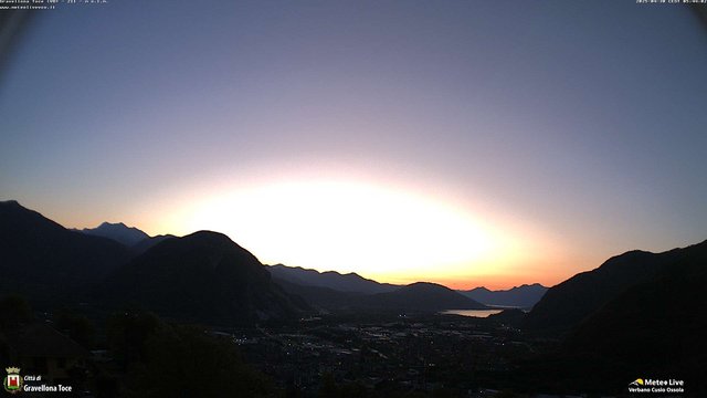 time-lapse frame, Gravellona Toce panoramica webcam