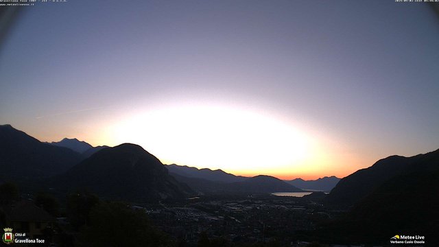 time-lapse frame, Gravellona Toce panoramica webcam
