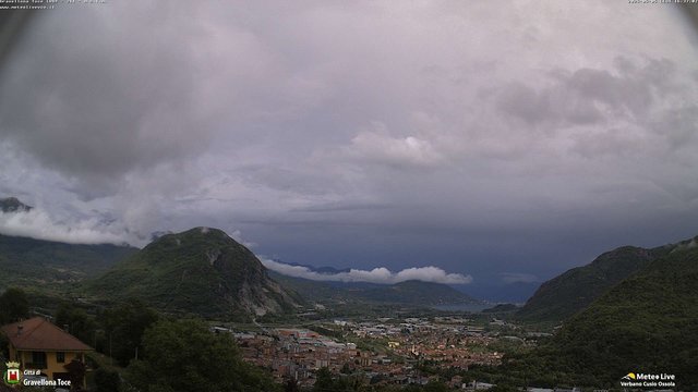 time-lapse frame, Gravellona Toce panoramica webcam