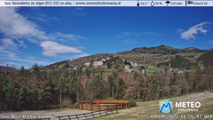 view from San Benedetto in Alpe on 2025-04-09