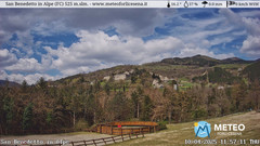 view from San Benedetto in Alpe on 2025-04-10