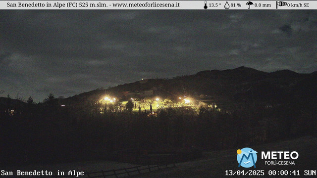 time-lapse frame, San Benedetto in Alpe webcam