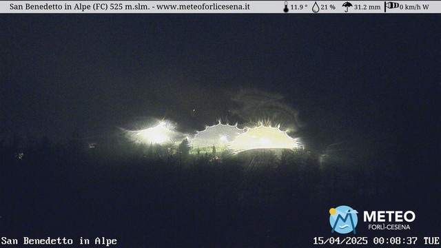 time-lapse frame, San Benedetto in Alpe webcam