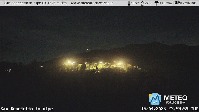 time-lapse frame, San Benedetto in Alpe webcam