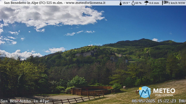 time-lapse frame, San Benedetto in Alpe webcam