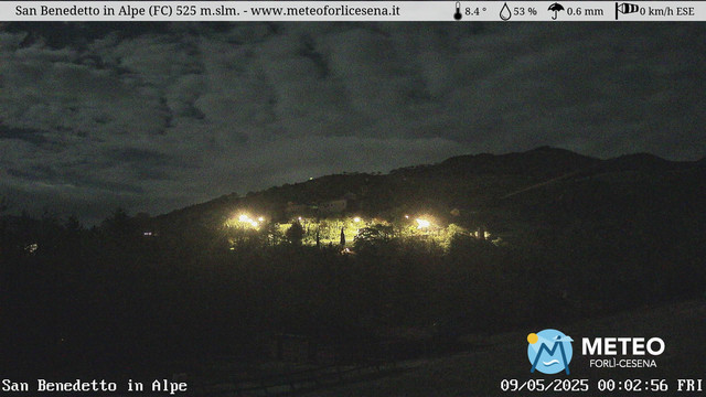 time-lapse frame, San Benedetto in Alpe webcam