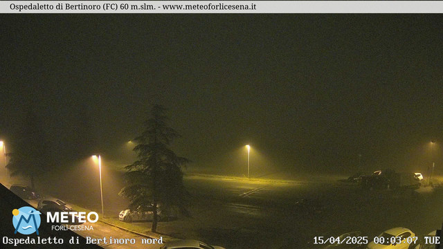 time-lapse frame, Ospedaletto di Bertinoro webcam