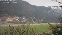 view from Webcam in Bad Schandau Sächsische Schweiz on 2022-01-14