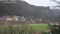 view from Webcam in Bad Schandau Sächsische Schweiz on 2022-01-18