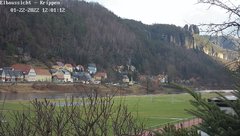 view from Webcam in Bad Schandau Sächsische Schweiz on 2022-01-22