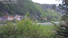 view from Webcam in Bad Schandau Sächsische Schweiz on 2022-05-13
