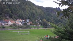 view from Webcam in Bad Schandau Sächsische Schweiz on 2022-09-27