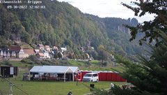 view from Webcam in Bad Schandau Sächsische Schweiz on 2022-09-30