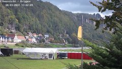 view from Webcam in Bad Schandau Sächsische Schweiz on 2022-10-03