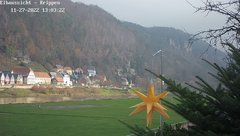 view from Webcam in Bad Schandau Sächsische Schweiz on 2022-11-27