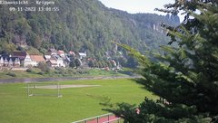 view from Webcam in Bad Schandau Sächsische Schweiz on 2023-09-11