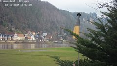 view from Webcam in Bad Schandau Sächsische Schweiz on 2024-02-10