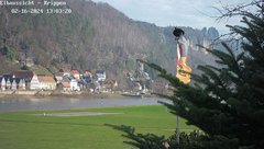 view from Webcam in Bad Schandau Sächsische Schweiz on 2024-02-16