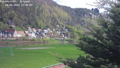 view from Webcam in Bad Schandau Sächsische Schweiz on 2024-04-06