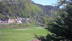 view from Webcam in Bad Schandau Sächsische Schweiz on 2024-04-12