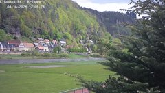 view from Webcam in Bad Schandau Sächsische Schweiz on 2024-04-16