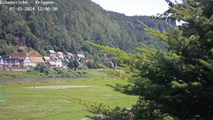 view from Webcam in Bad Schandau Sächsische Schweiz on 2024-07-15
