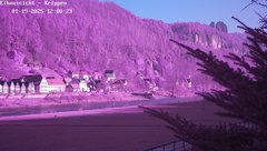 view from Webcam in Bad Schandau Sächsische Schweiz on 2025-01-19