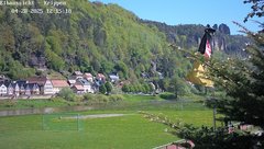 view from Webcam in Bad Schandau Sächsische Schweiz on 2025-04-28