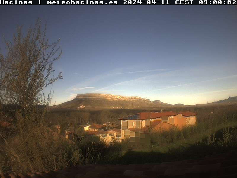 time-lapse frame, Meteo Hacinas webcam