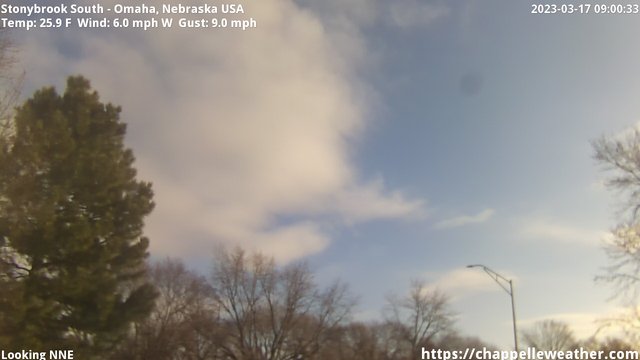 time-lapse frame, Stoneybrook South webcam