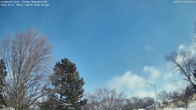 time-lapse frame, Stoneybrook South webcam