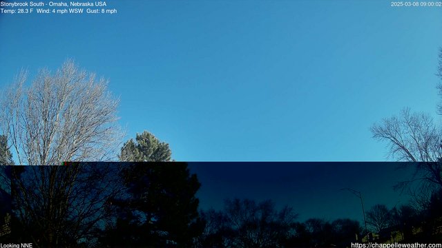 time-lapse frame, Stoneybrook South webcam