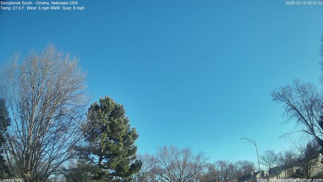 time-lapse frame, Stoneybrook South webcam