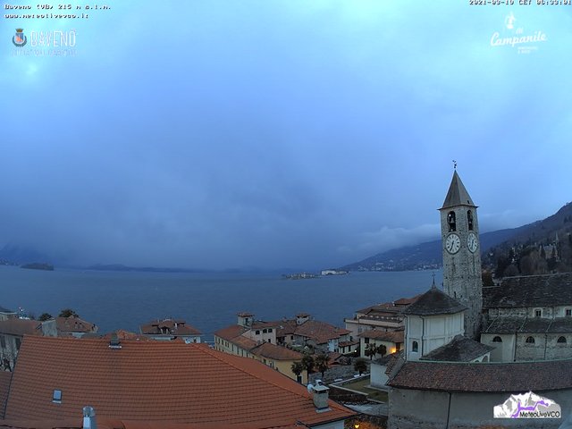 time-lapse frame, Baveno 19 marzo 2021 webcam