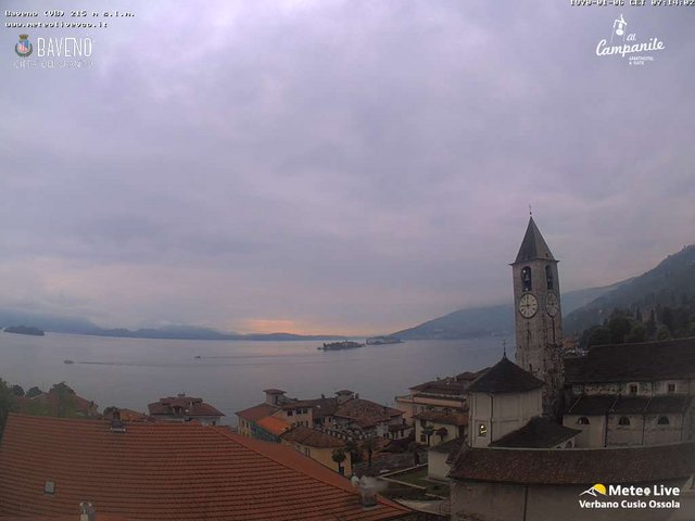 time-lapse frame, Baveno webcam